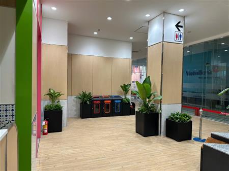 Cây công trình siêu thị đã thoàn thiện