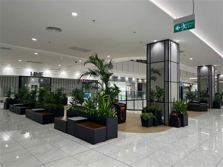 Cây công trình siêu thị đã thoàn thiện