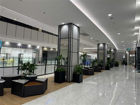 Cây công trình siêu thị đã thoàn thiện