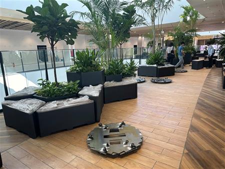 Cây công trình siêu thị đã thoàn thiện