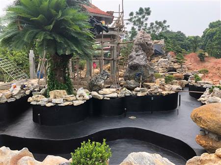 Công trình thi công cảnh quan hồ koi biệt thự, biệt phủ, resort