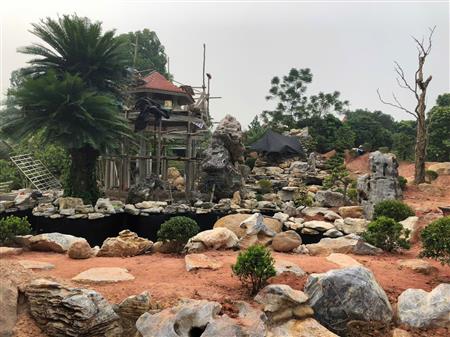 Công trình thi công cảnh quan hồ koi biệt thự, biệt phủ, resort