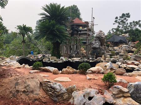 Công trình thi công cảnh quan hồ koi biệt thự, biệt phủ, resort