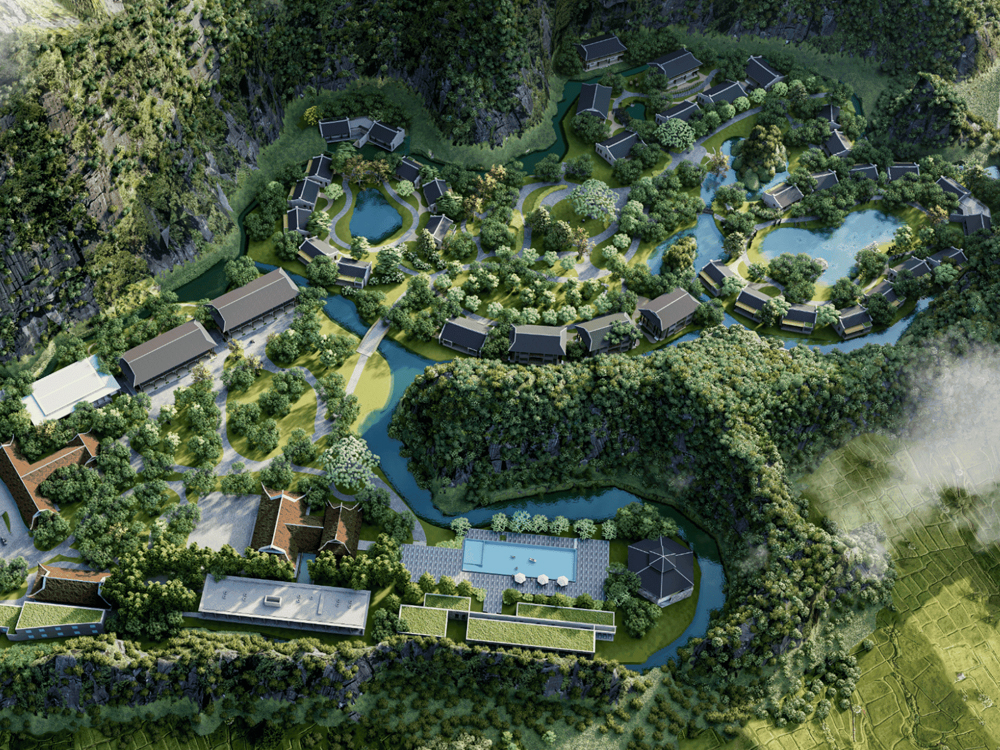 Thiết kế và thi công cảnh quan khu nghỉ dưỡng - resort